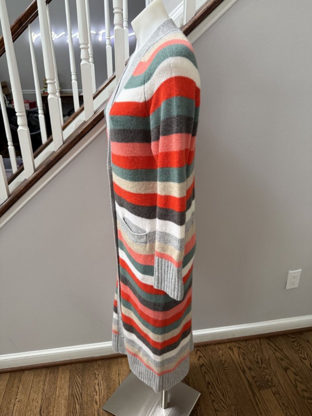 One Grey Day Cashmere Cardigan Duster Size XS